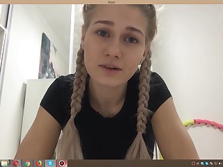 Развод студентки по скайпу на халявную мастурбацию